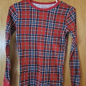Plaid Red Kids Long Sleeve Shirt
